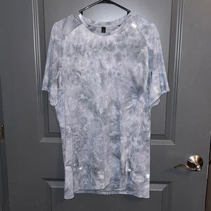 Mens lulu Blue dye T-shirt